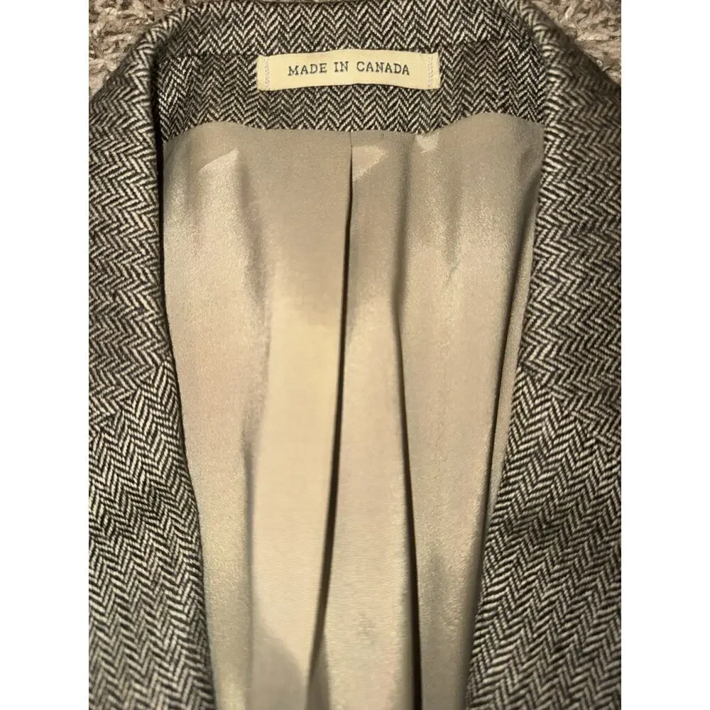 Lauren Ralph Lauren Herringbone Tweed Sport Coat 42L Brown Wool Blazer Canada